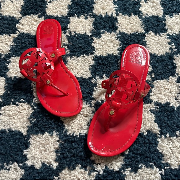 Tory Burch Red Sandals - Picture 1 of 7
